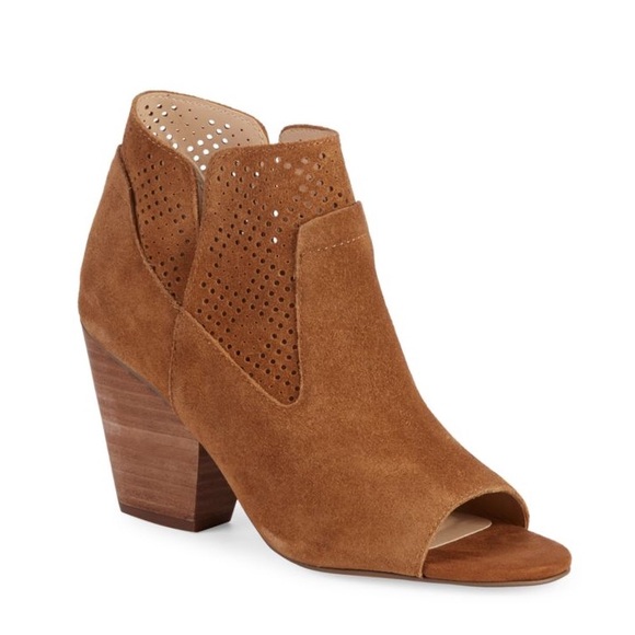NWOB Steven By Steve Madden Suede Peep Toe Booties - Picture 1 of 6